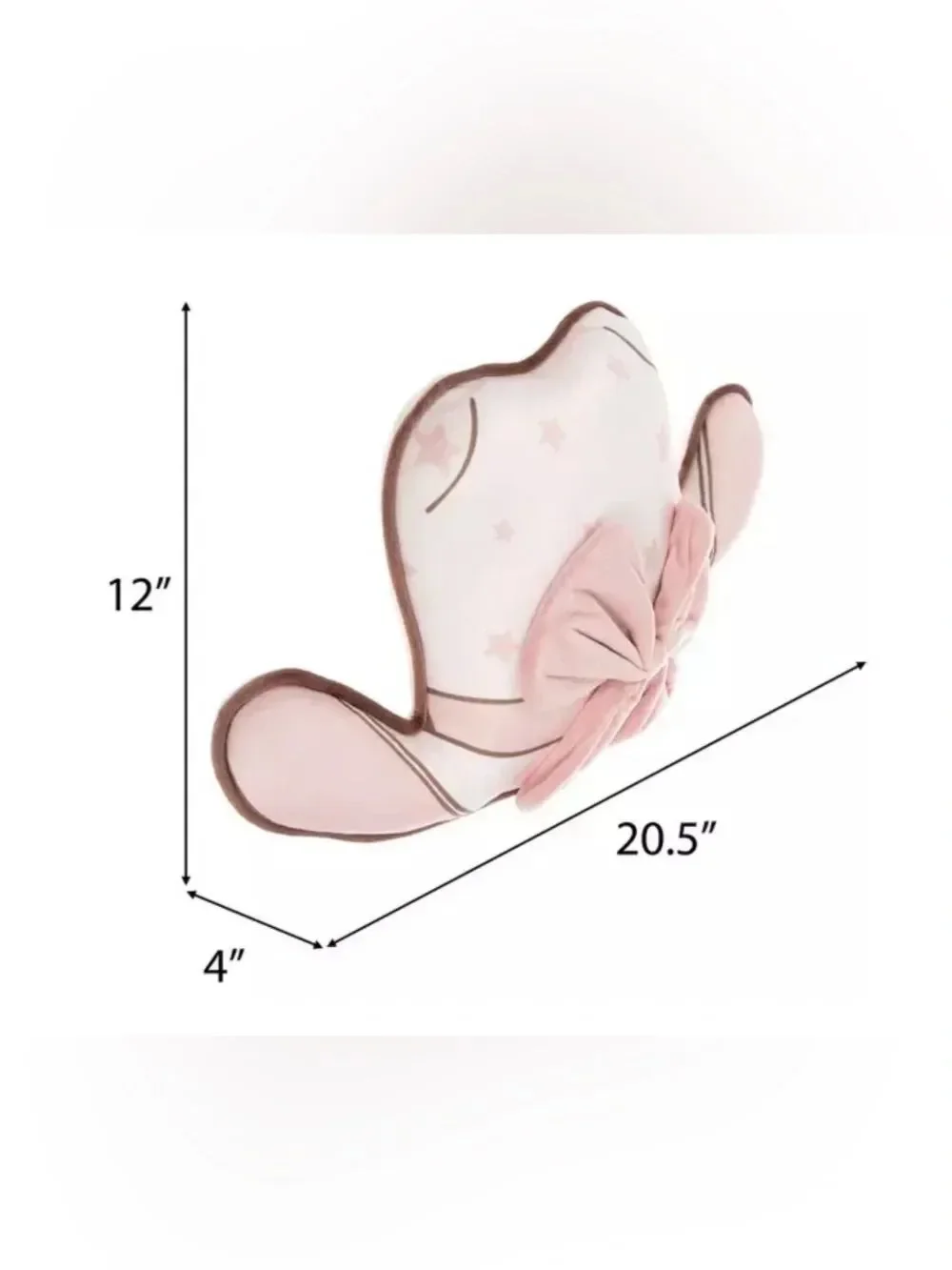 Pink Cowgirl Hat Pillow